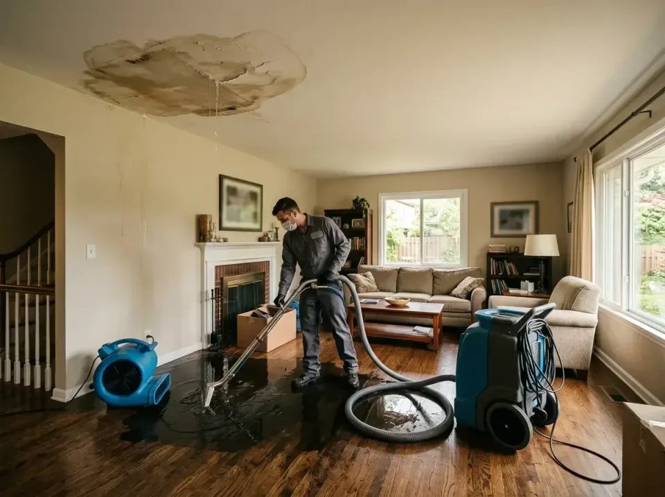 attic-pipe-burst-ceiling-drip-008 — frequently asked questions, Water Damage Restoration & Carpet Care in Pana, IL
